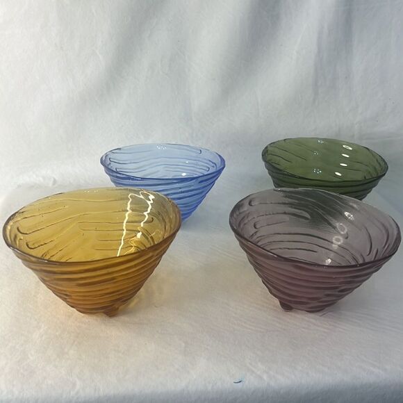 Longaberger Woven Tradition Condiment Dessert Bowl Caddy Wrought Iron Glass Bowl - Picture 8 of 8